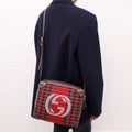 GUCCI HOUNDSTOOTH SOFT TRUNK BAG