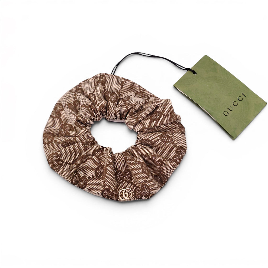 GUCCI LOGO MONOGRAM SCRUNCHIE