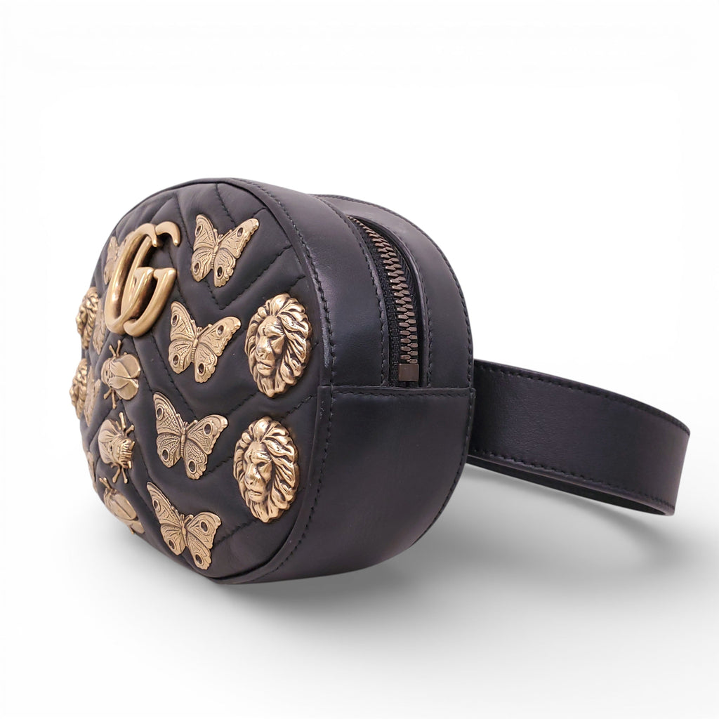 GUCCI MARMONT STUDS BELT BAG