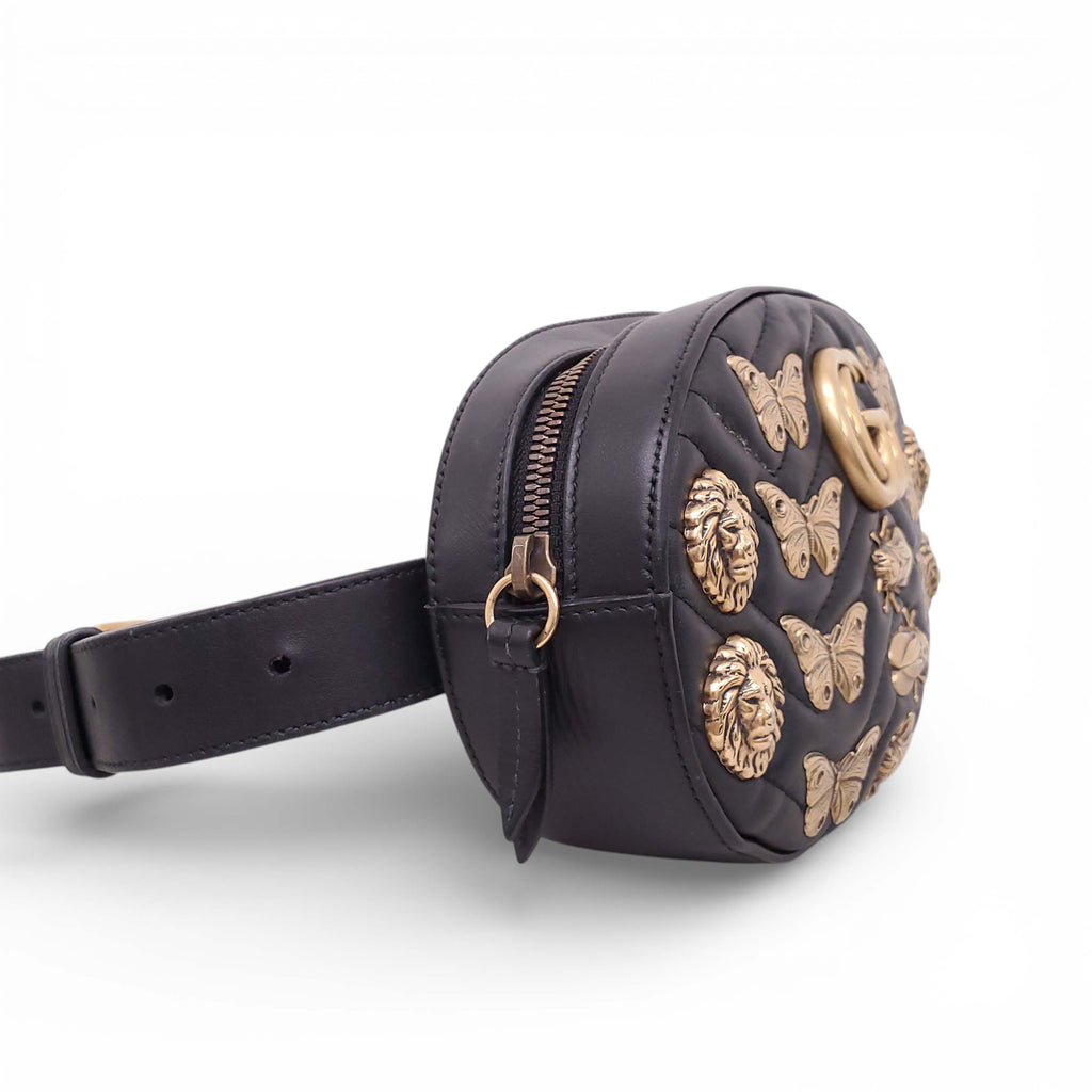 GUCCI MARMONT STUDS BELT BAG