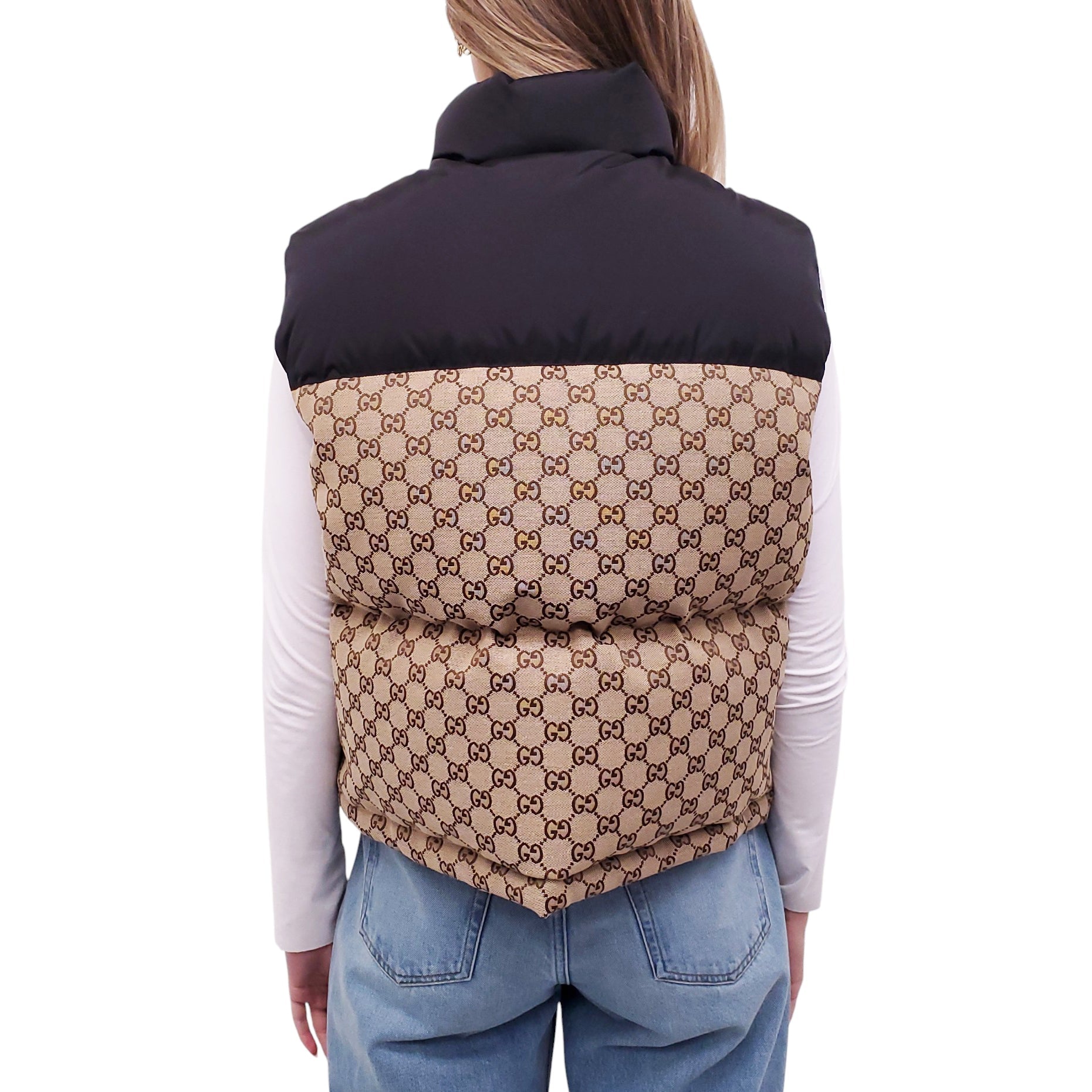 GUCCI MONOGRAM LOGO VEST - SIZE 36