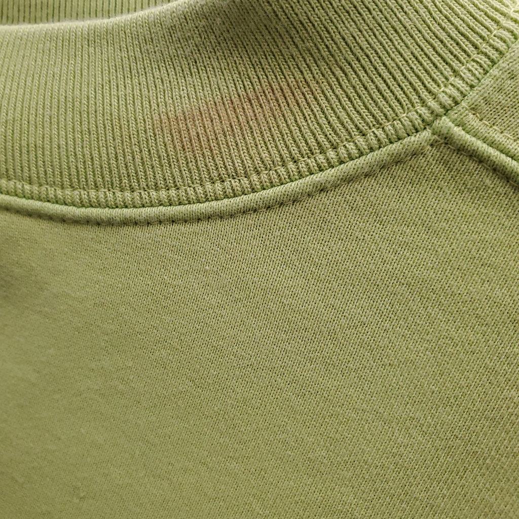 GUCCI NEON GREEN CROPPED LOGO SWEATER - SIZE M
