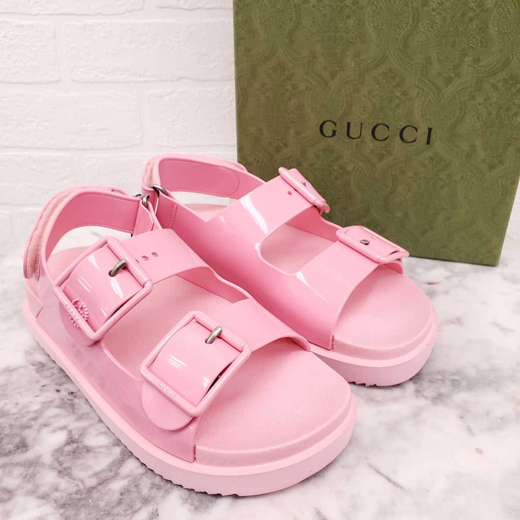 GUCCI PINK SANDALS - SIZE 34