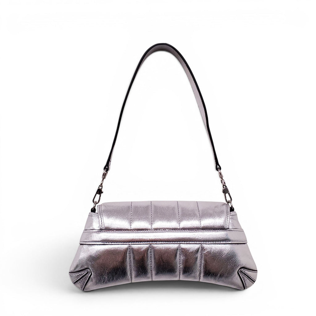 GUCCI SILVER METALLIC HORSEBIT CHAIN BAG