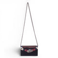 GUCCI SNAKESKIN-TRIMMED BLACK LILITH CHAIN BAG