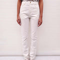 GUCCI WHITE UNISEX JEANS WITH LOGO ON BACK - SIZE 30