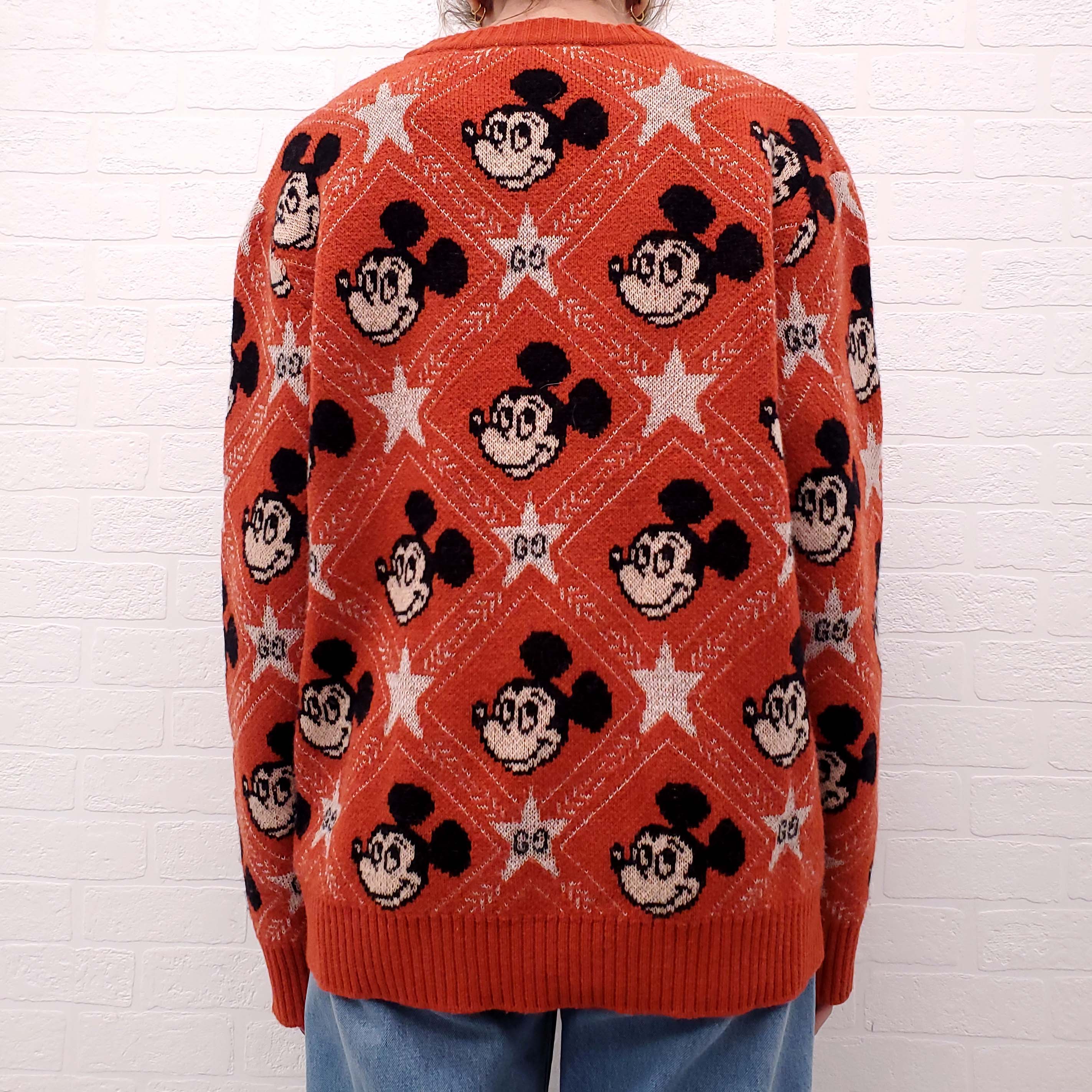 GUCCI X DISNEY ORANGE MICKEY MOUSE SWEATER - SIZE M