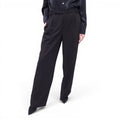 GUIZIO BLACK WIDE LEG TROUSERS - SIZE L