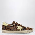 Golden Goose Super-Star Sneakers In Leopard-Print Pony Hair Women