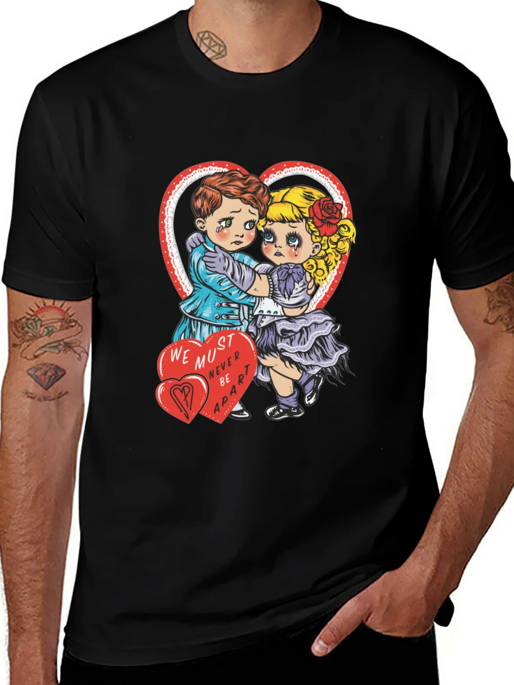 Sad Lovers Graphic Tee - Heart Valentines