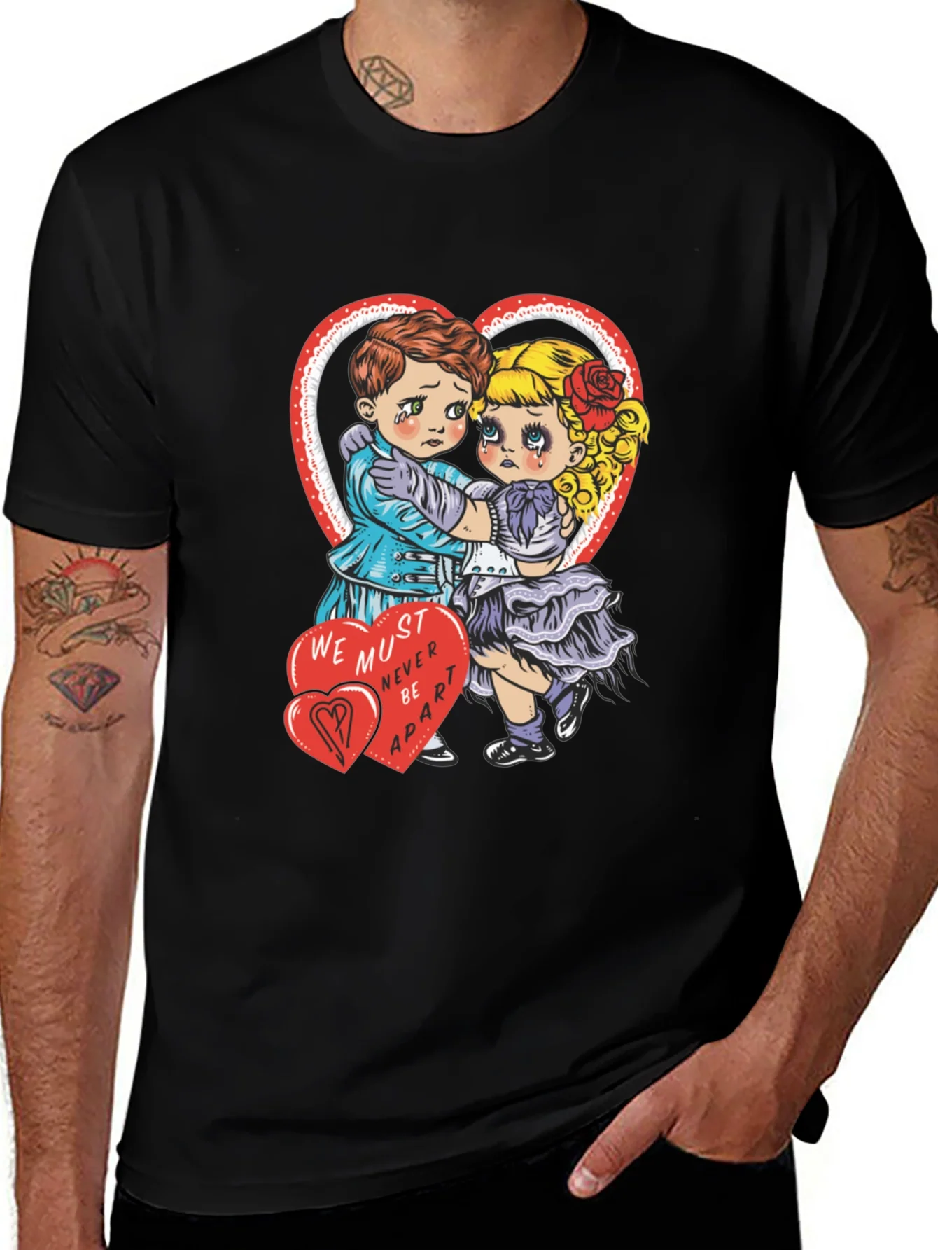 Sad Lovers Graphic Tee - Heart Valentines