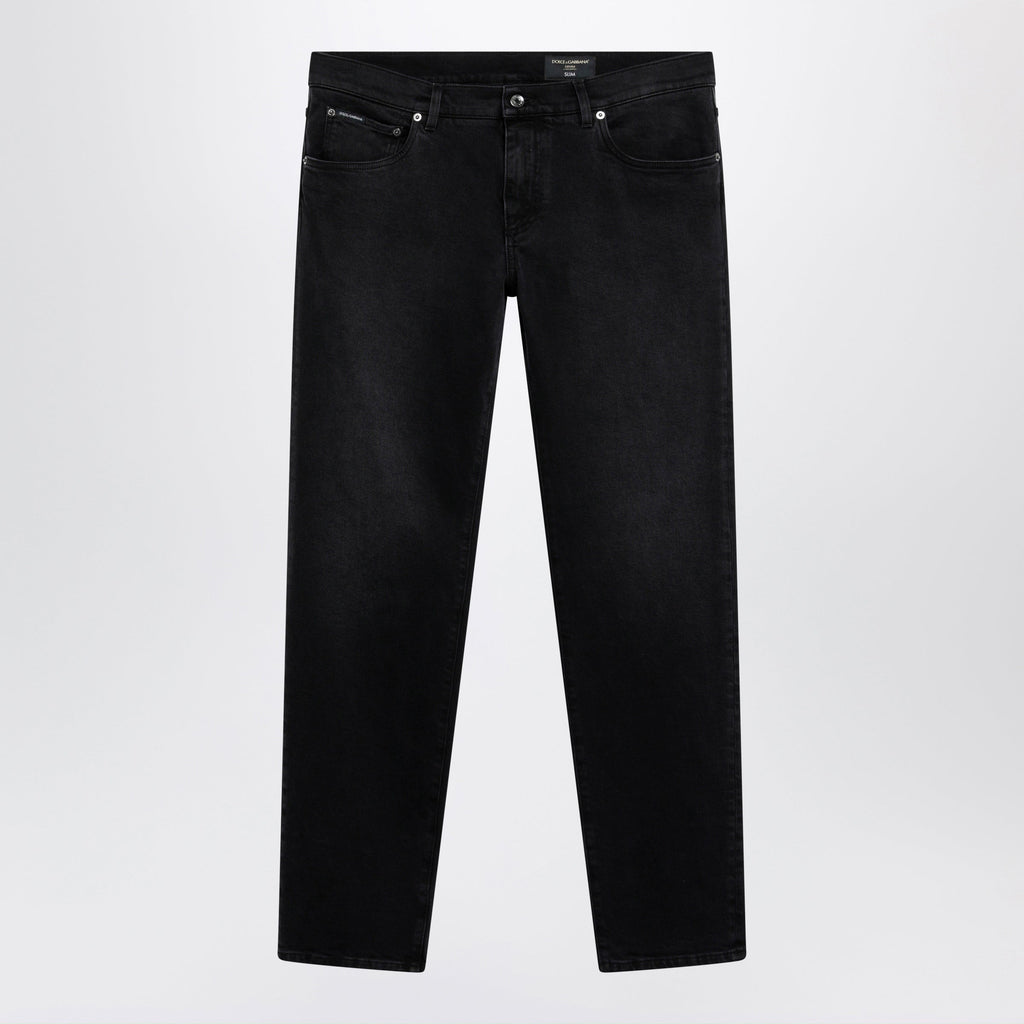 Dolce&Gabbana Stretch Jeans In Grey Denim Men