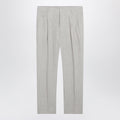 Dolce&Gabbana Pinstripe Linen Tailored Trousers Men