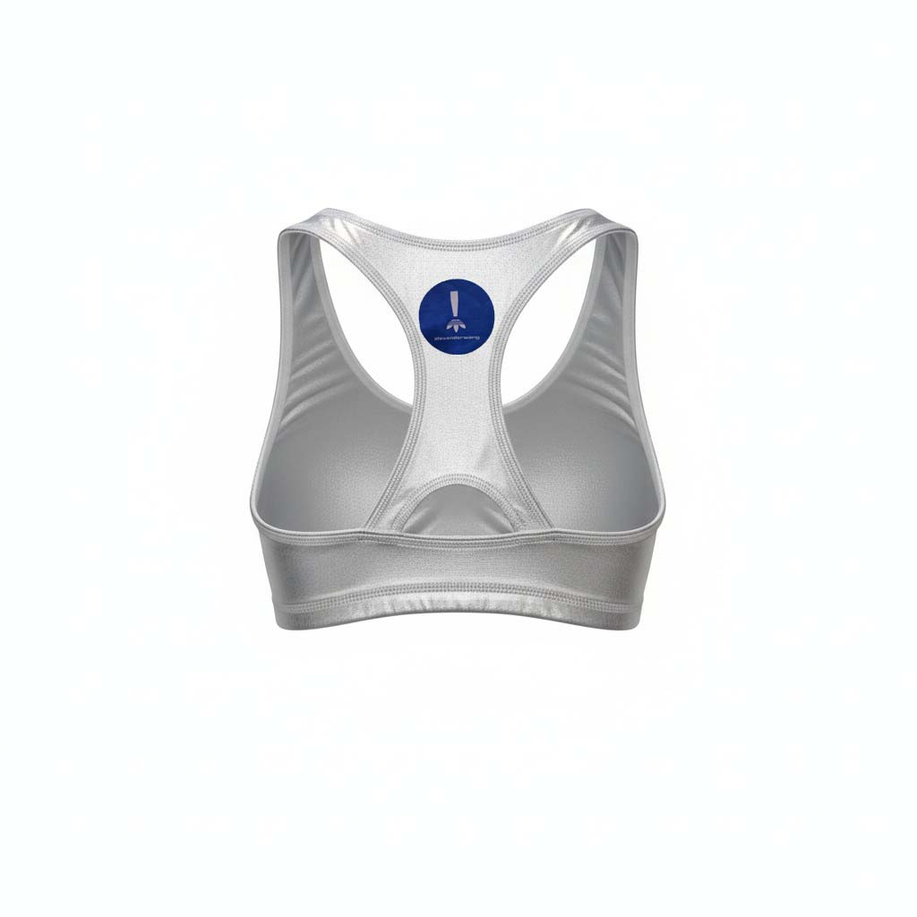 ALEXANDERWANG X ADIDAS SILVER SPORTS BRA - SIZE S