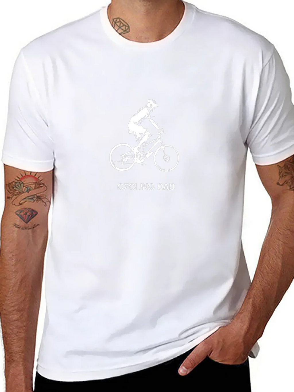 Cycling Dad T-Shirt - Mountain Bike Graphic Tee