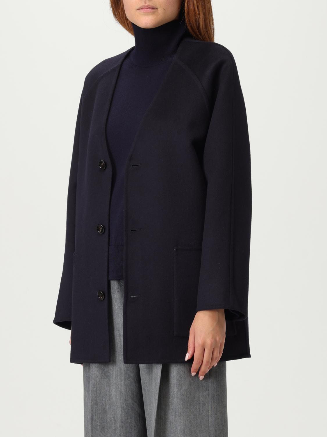 Bottega Veneta Coat Woman Blue