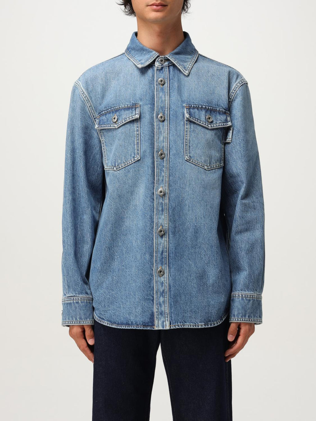 Bottega Veneta Shirt Men Blue