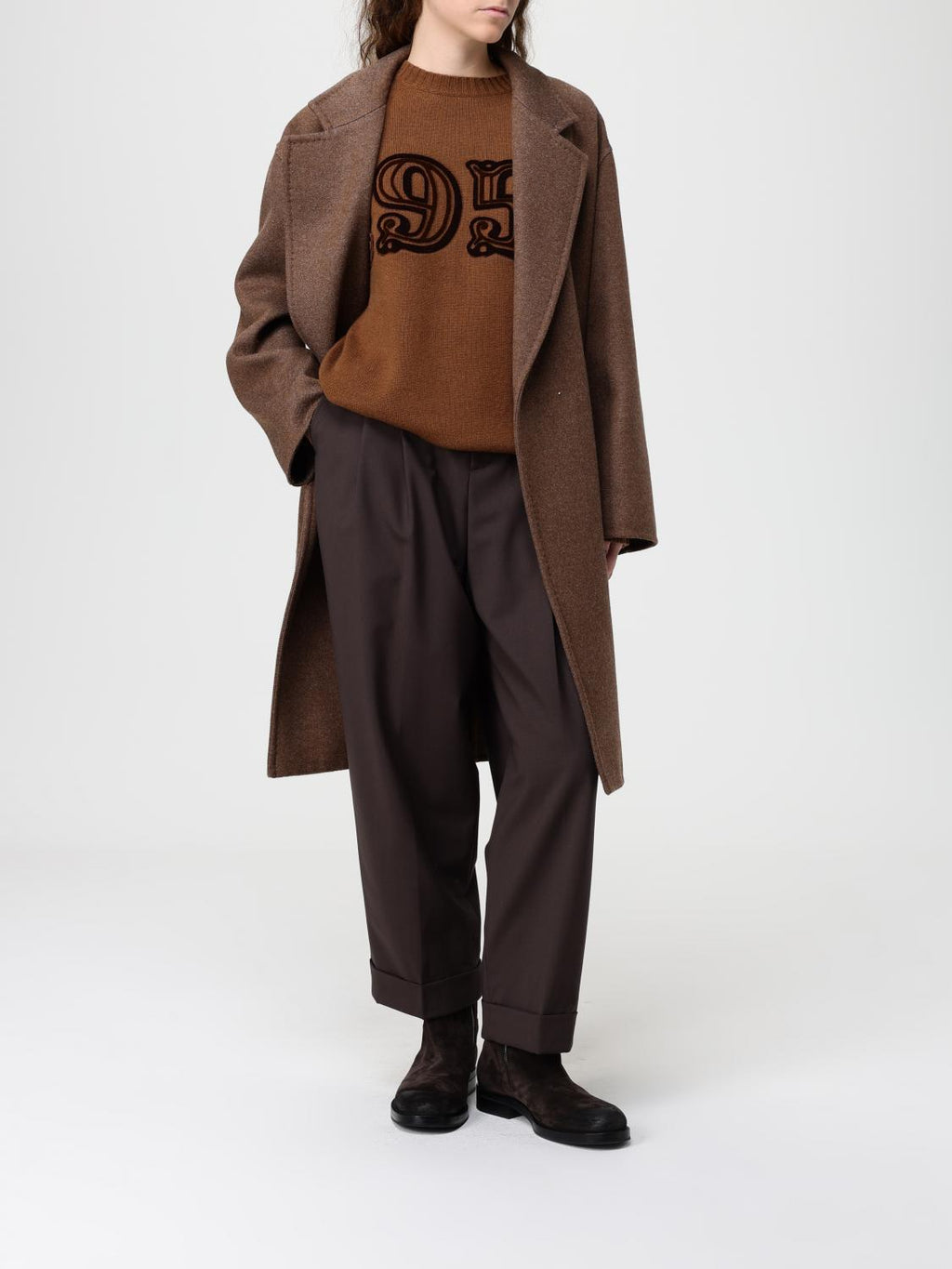 Max Mara Coat Woman Tobacco