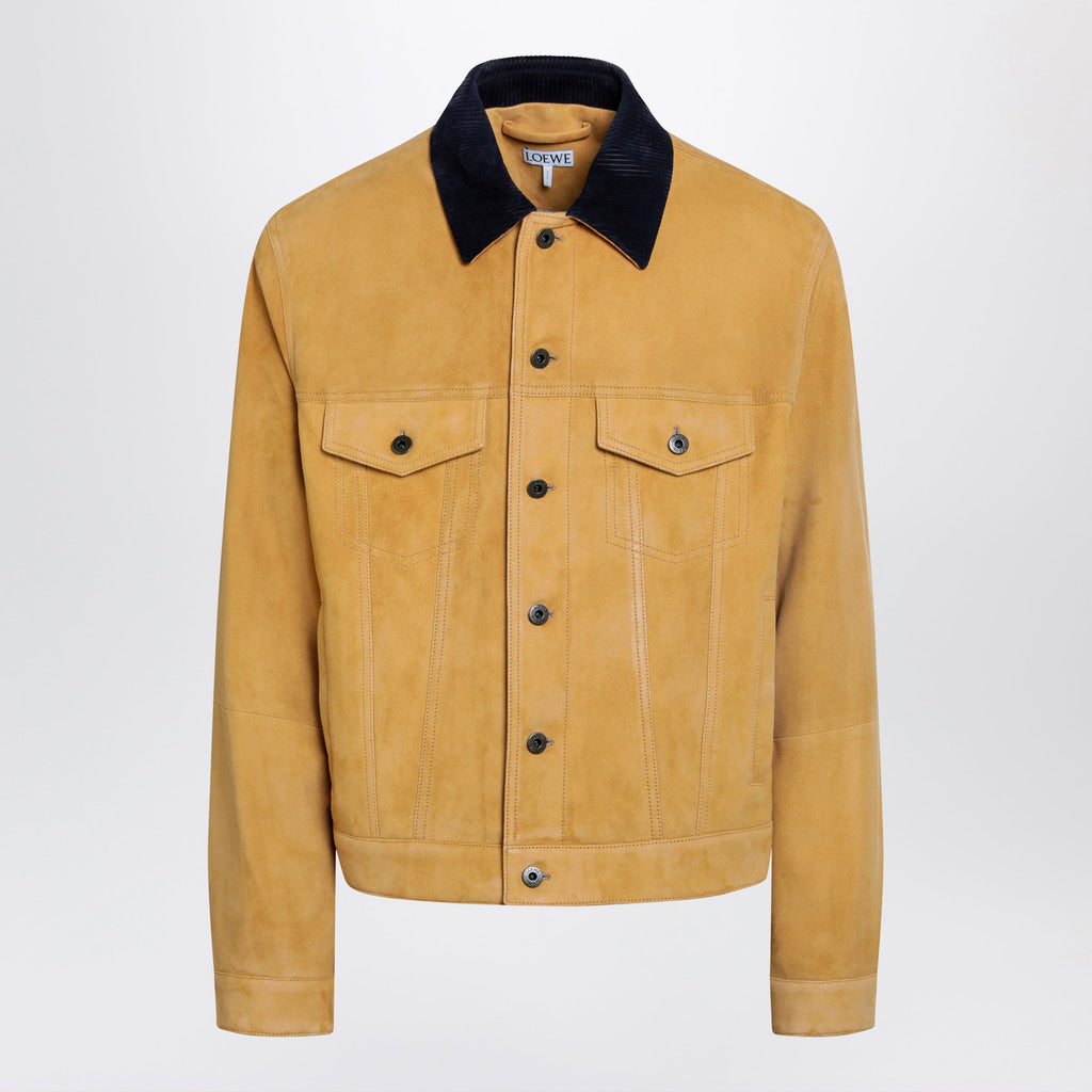 Loewe Camel-Coloured Suede Jacket Men
