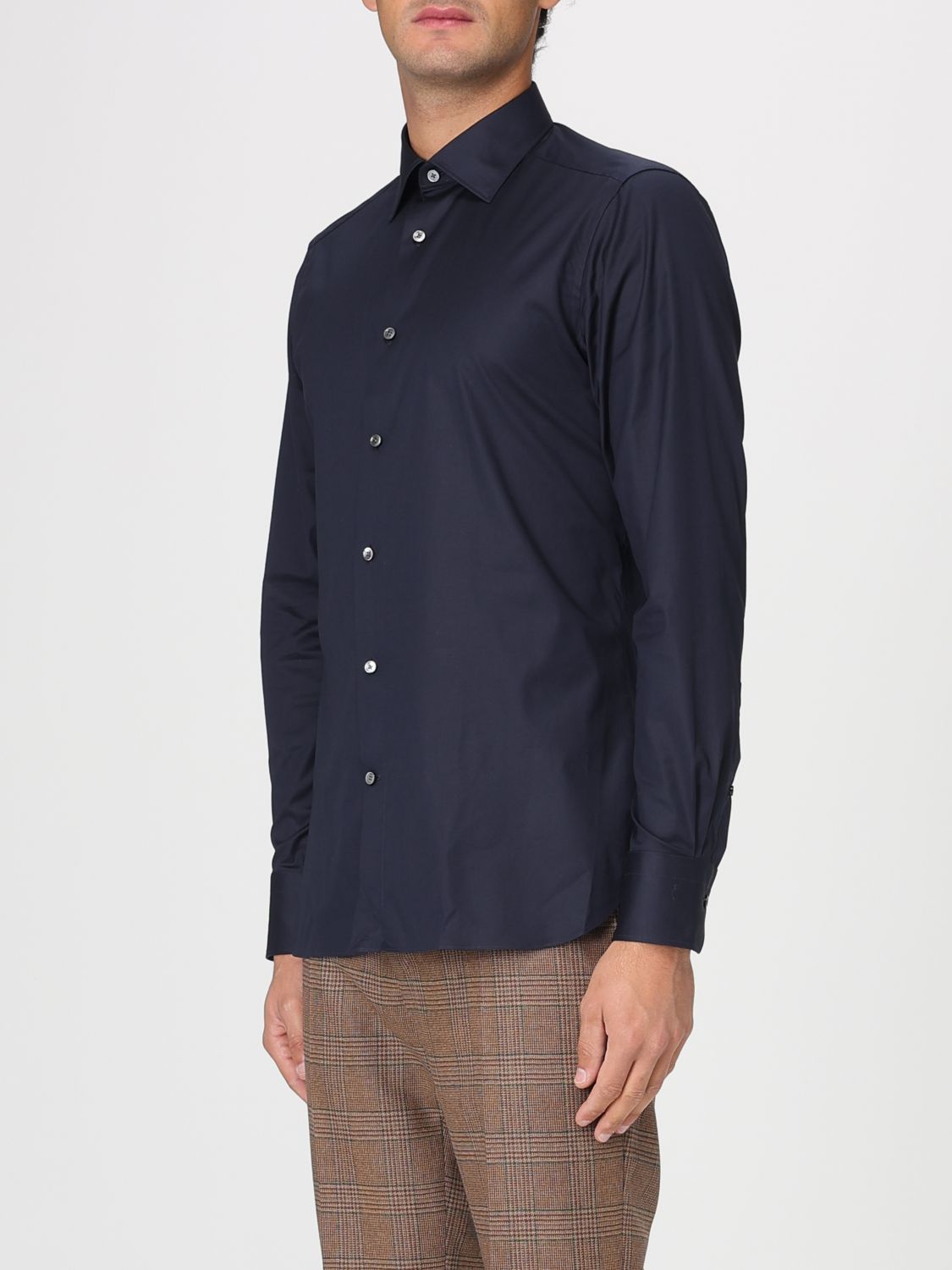 Zegna Shirt Men Blue