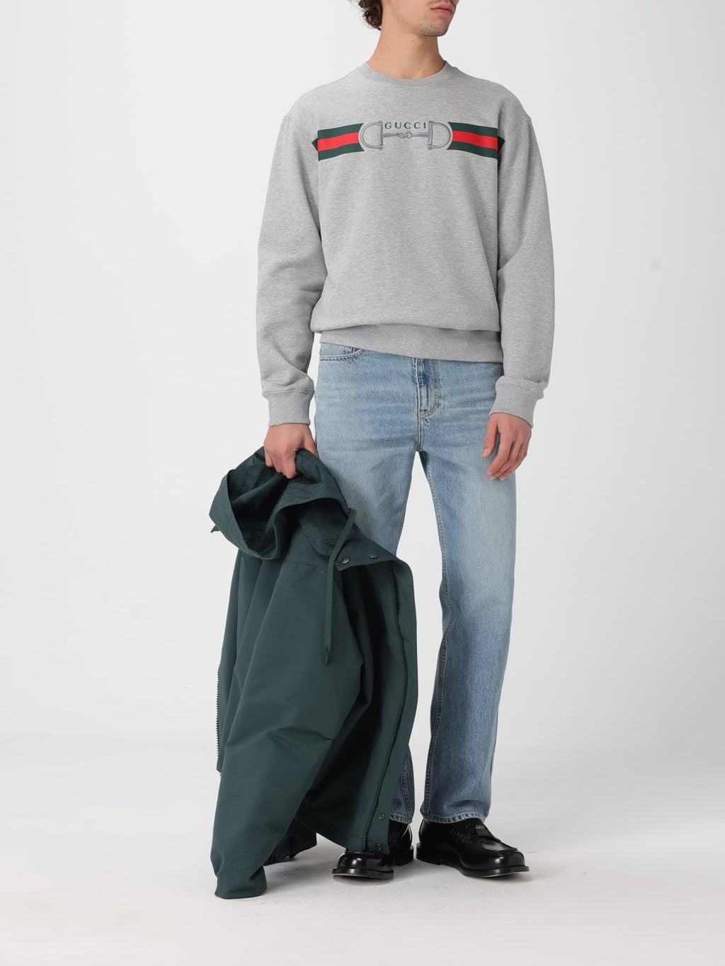 Gucci Jacket Men Petroleum Blue