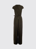 Max Mara Studio Jumpsuit Woman Forest Green