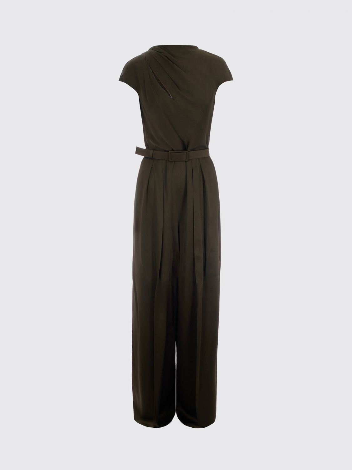 Max Mara Studio Jumpsuit Woman Forest Green