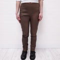 HAIDER ACKERMANN BROWN LEATHER PANTS - SIZE 38