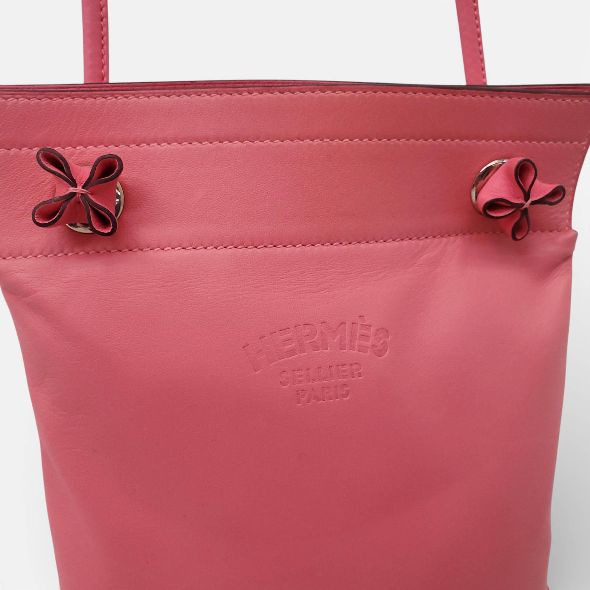 HERMÈS ALINE ROSE AZALEA ROUGE DE COEUR SHIFT BAG
