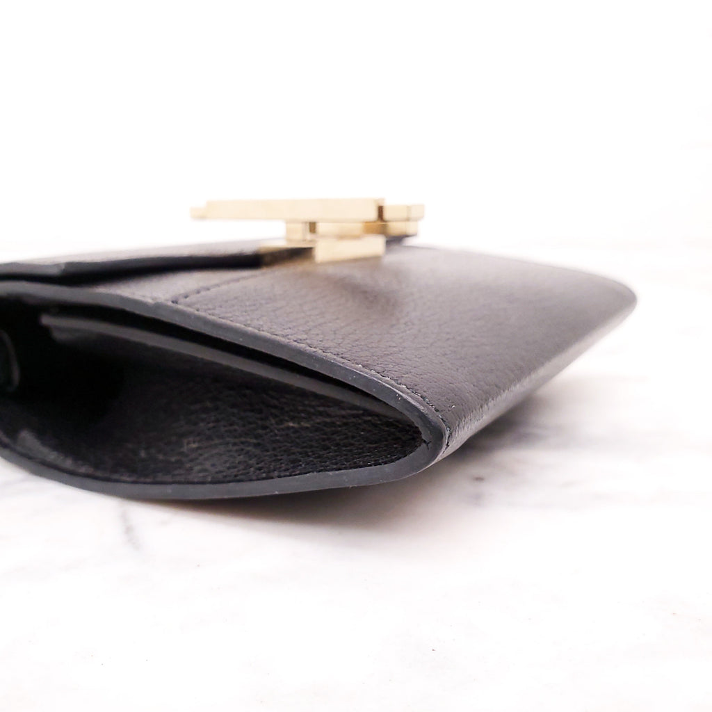 HERMÈS BLACK CINHETIC TO GO WALLET