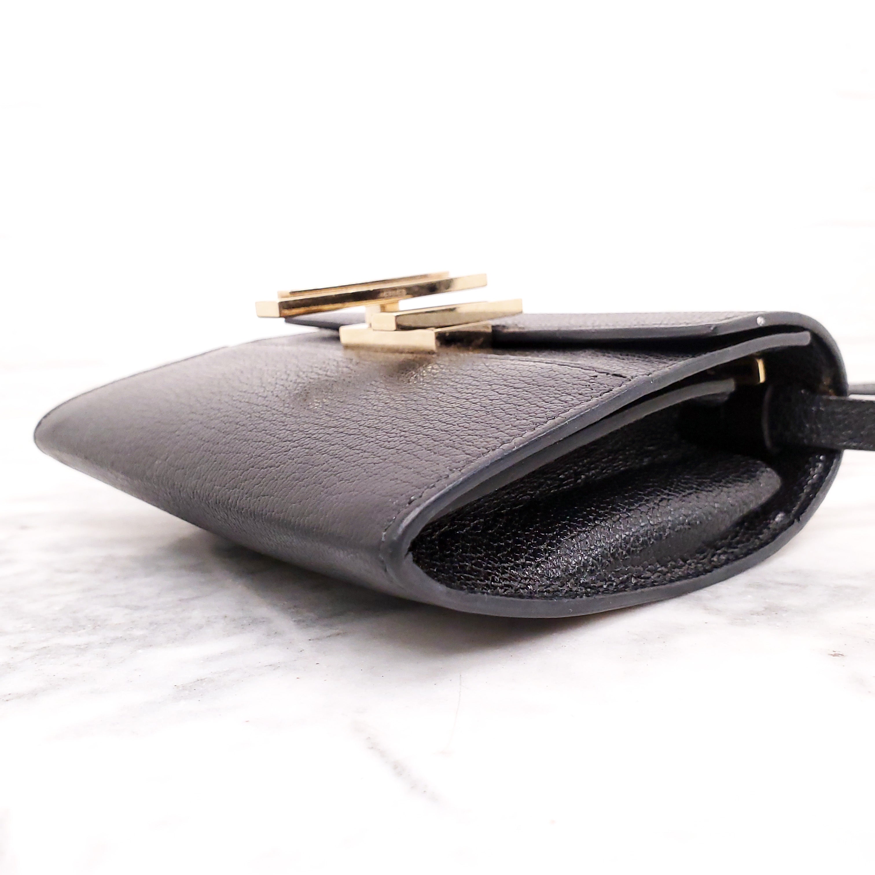 HERMÈS BLACK CINHETIC TO GO WALLET