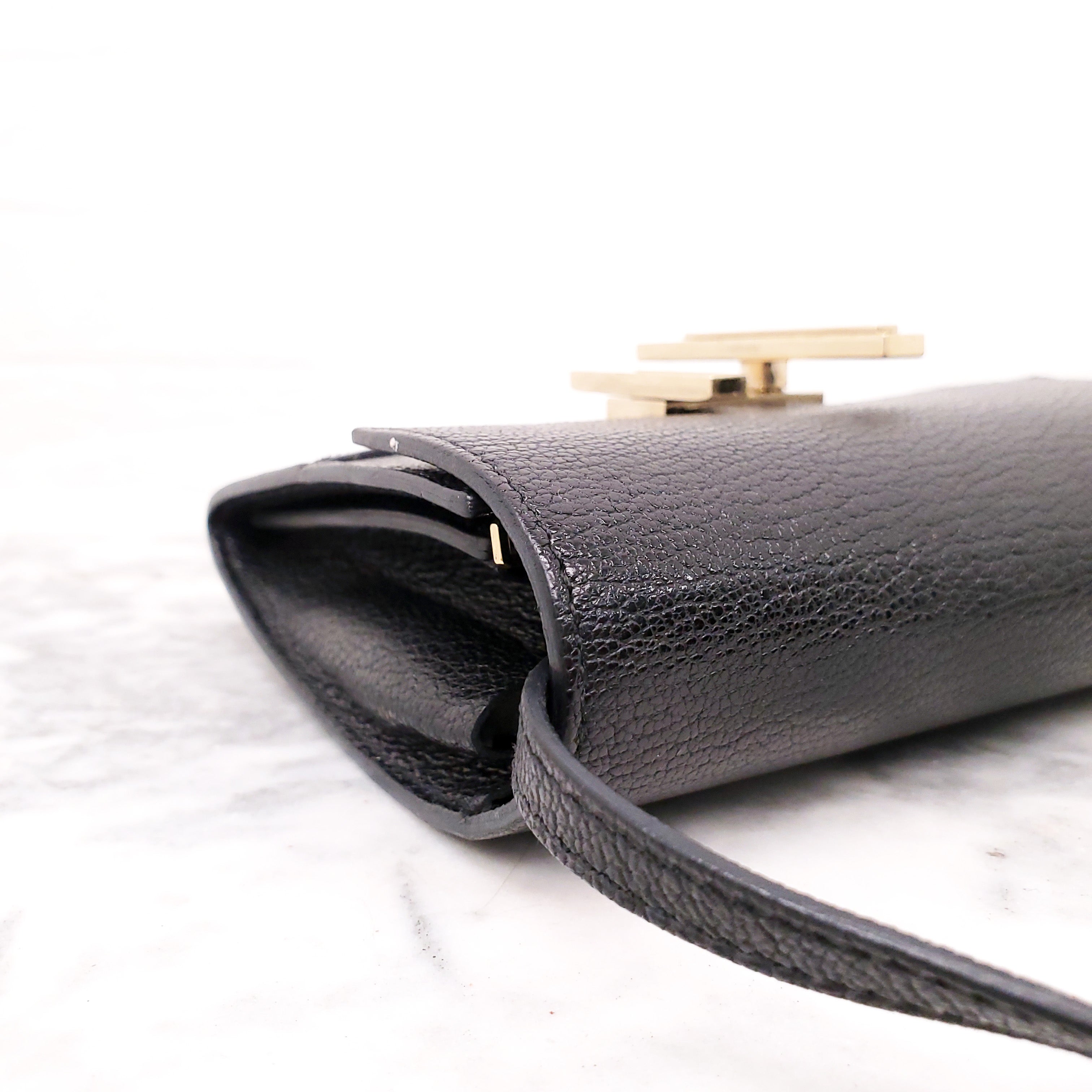 HERMÈS BLACK CINHETIC TO GO WALLET