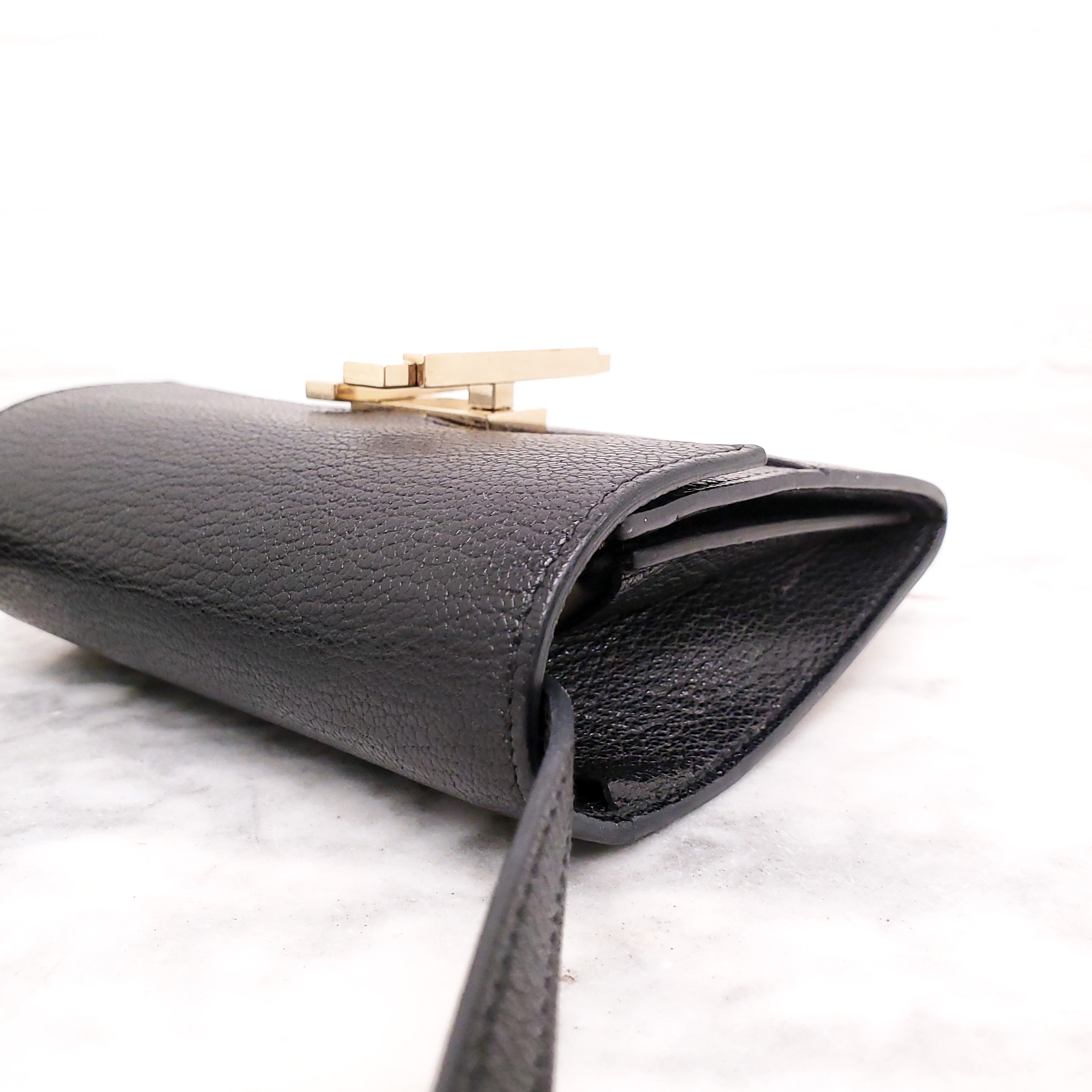 HERMÈS BLACK CINHETIC TO GO WALLET