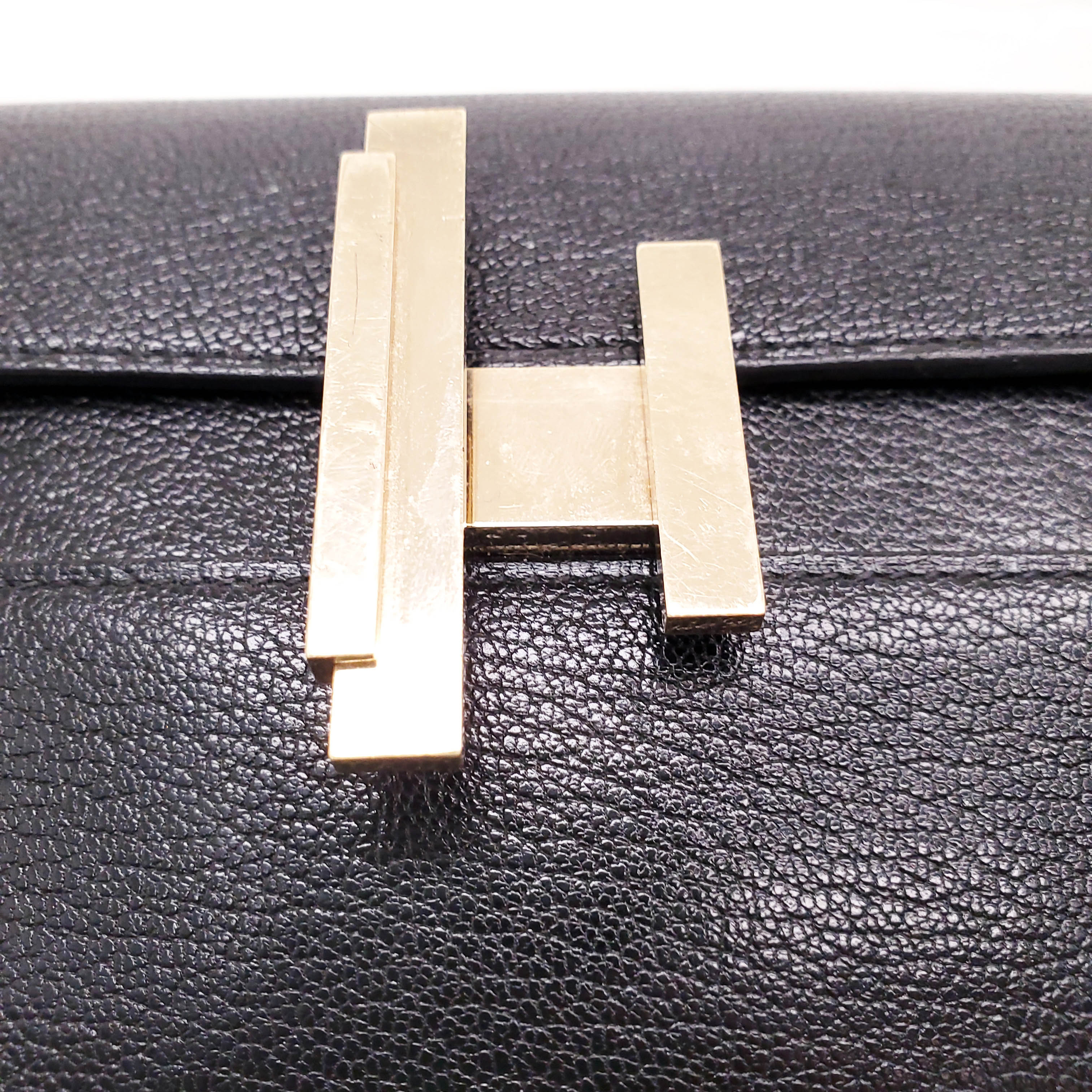 HERMÈS BLACK CINHETIC TO GO WALLET