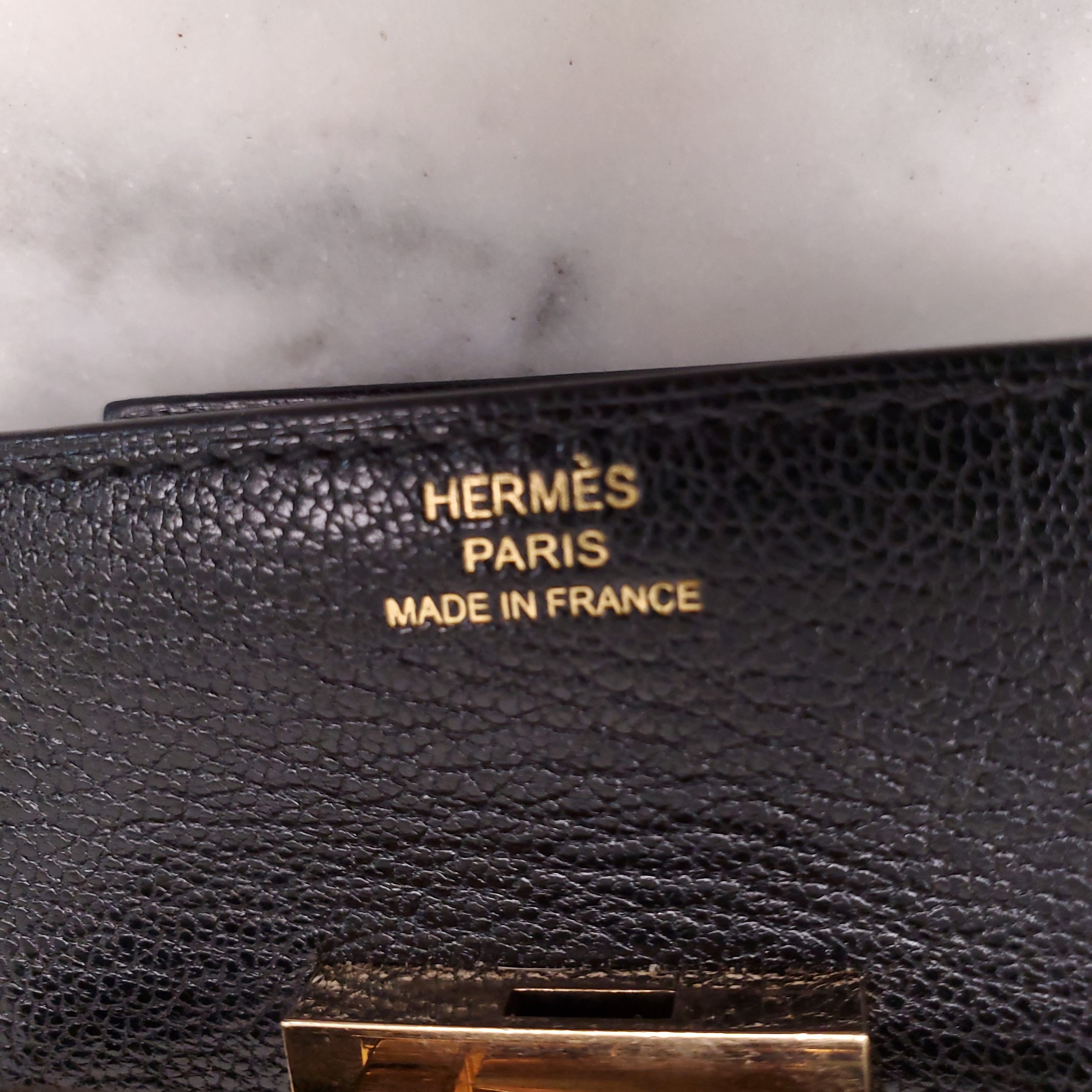 HERMÈS BLACK CINHETIC TO GO WALLET