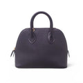 HERMÈS BLACK MINI CHEVRE BOLIDE TOP HANDLE BAG