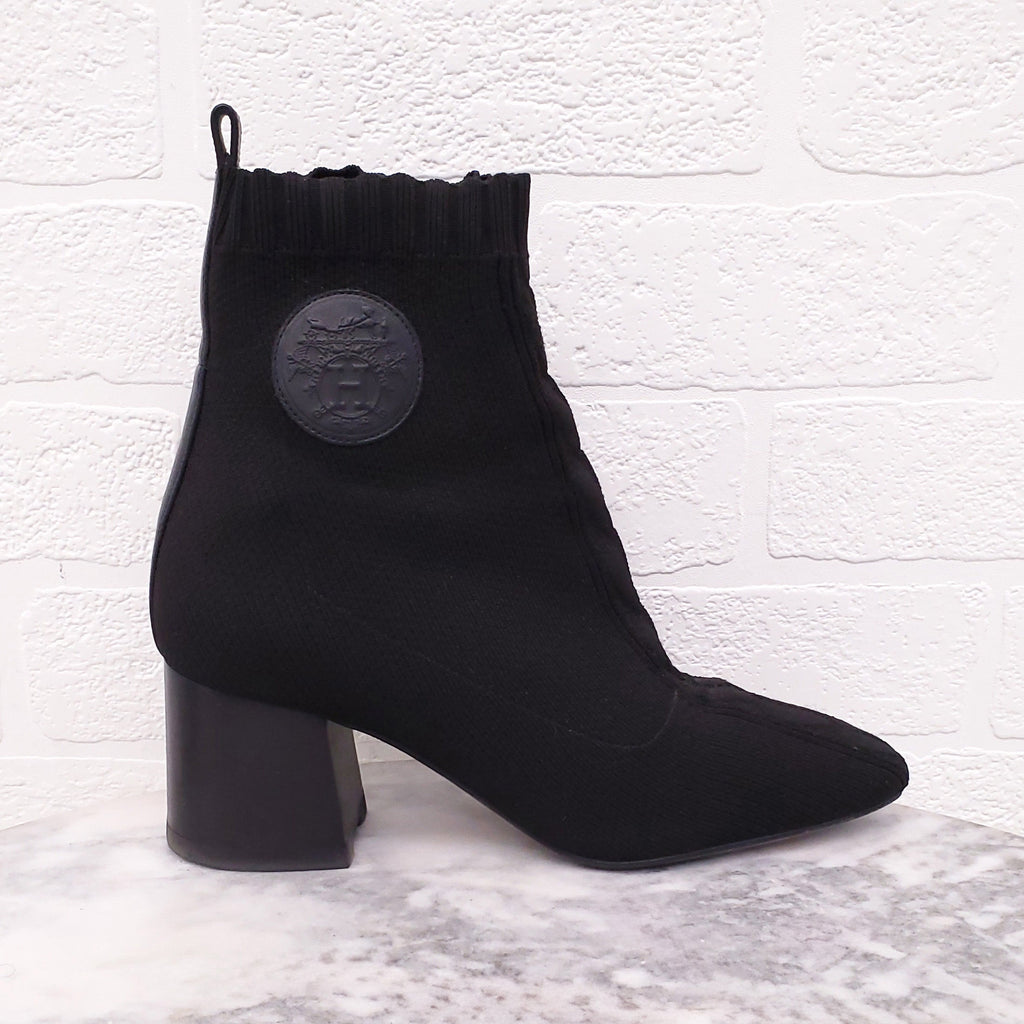 HERMÈS BLACK 'VOVLER 60' ANKLE BOOT- SIZE 36