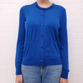 HERMÈS BLUE CARDIGAN - SIZE 38