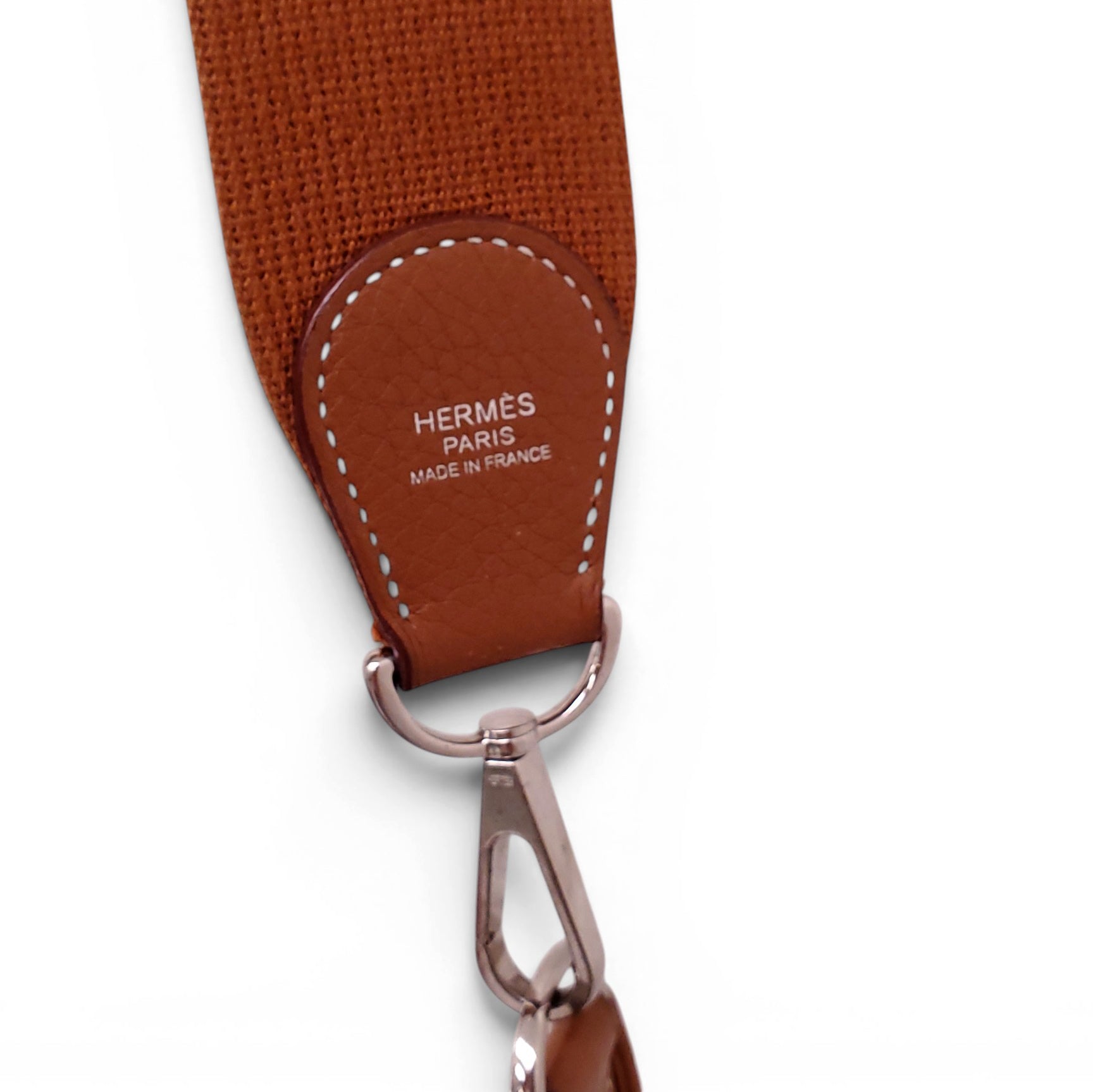 HERMÈS BROWN CLÉMENCE LEATHER EVELYN 29 GM BAG
