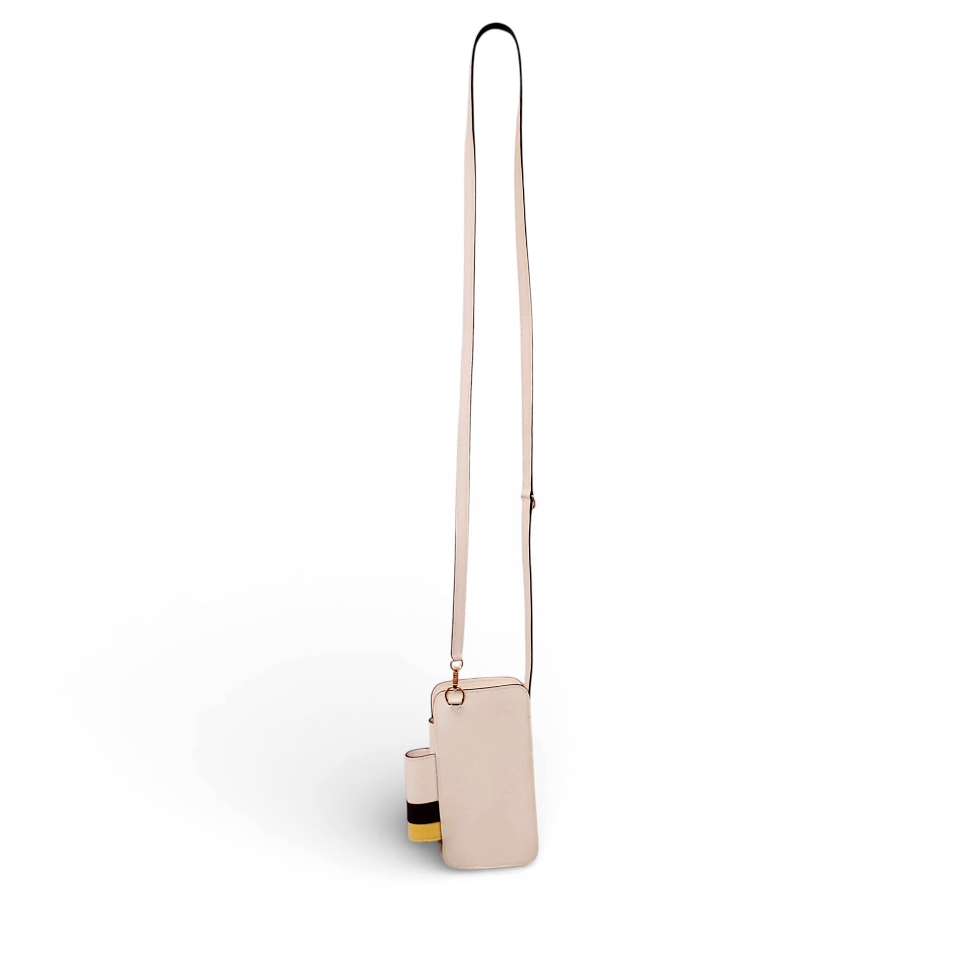 HERMÈS CREAM HERMESWAY PHONE CASE CROSSBODY