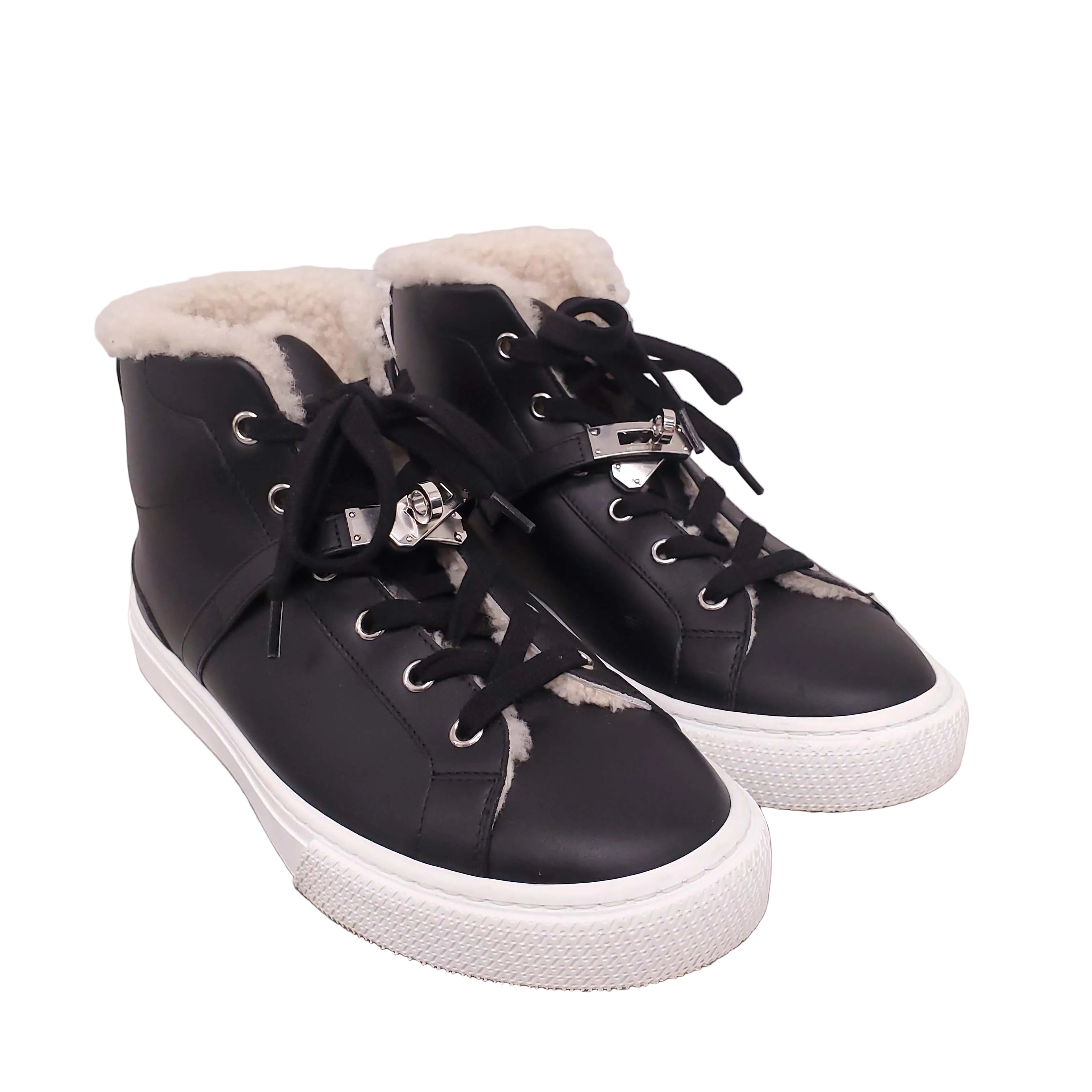 HERMÈS KELLY SNEAKER WITH SHEARLING - SIZE 38