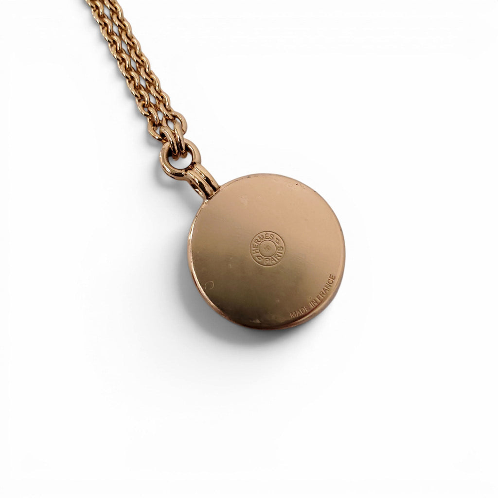 HERMÈS MEDAILLE FUNNY ICE CREAM PM PALLADIUM PENDANT