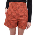 HERMÈS ORANGE PATTERNED SHORTS - SIZE 36