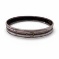 HERMÈS THIN BELT BUCKLE PATTERNED BANGLE - SIZE 70 MM