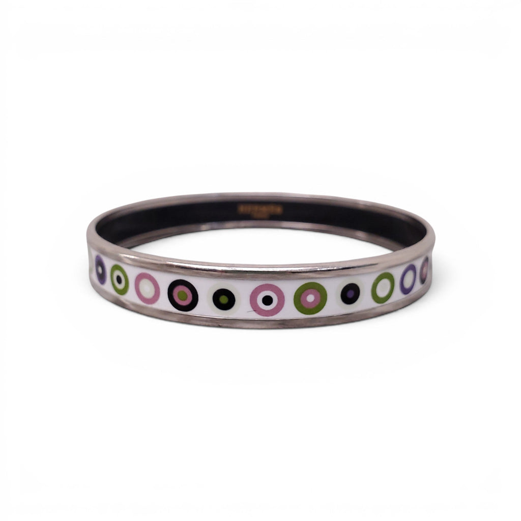 HERMÈS THIN CIRCLE PATTERNED BANGLE -SIZE 70