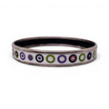 HERMÈS THIN CIRCLE PATTERNED BANGLE -SIZE 70