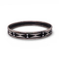 HERMÈS THIN GEOMETRIC PATTERNED BANGLE - SIZE 70
