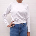 HERMÈS WHITE GRAPHIC SWEATSHIRT - SIZE 34