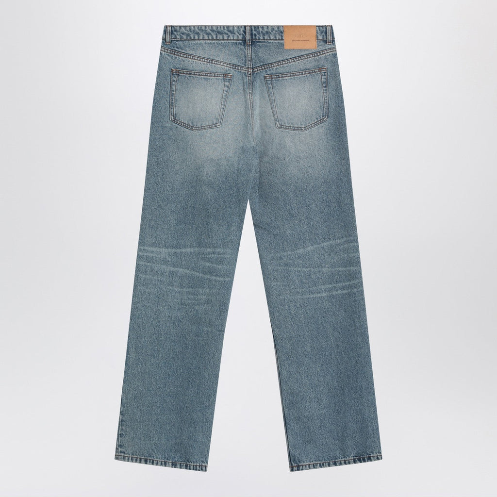 Ami Paris Blue Washed-Effect Jeans Men