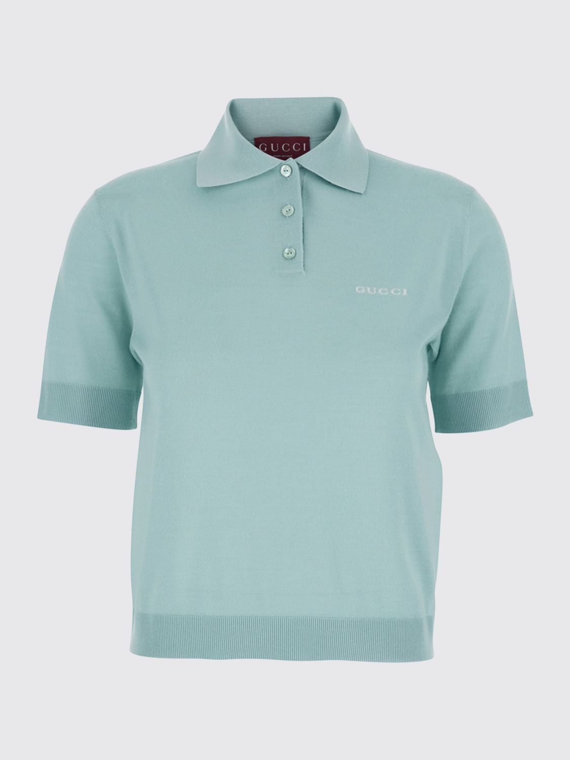 Gucci Polo Shirt Woman Gnawed Blue